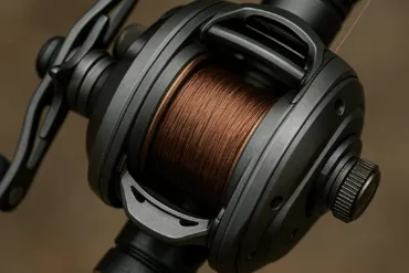 Baitcasting rolle detailansicht